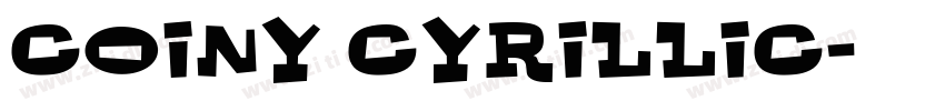 Coiny Cyrillic字体转换